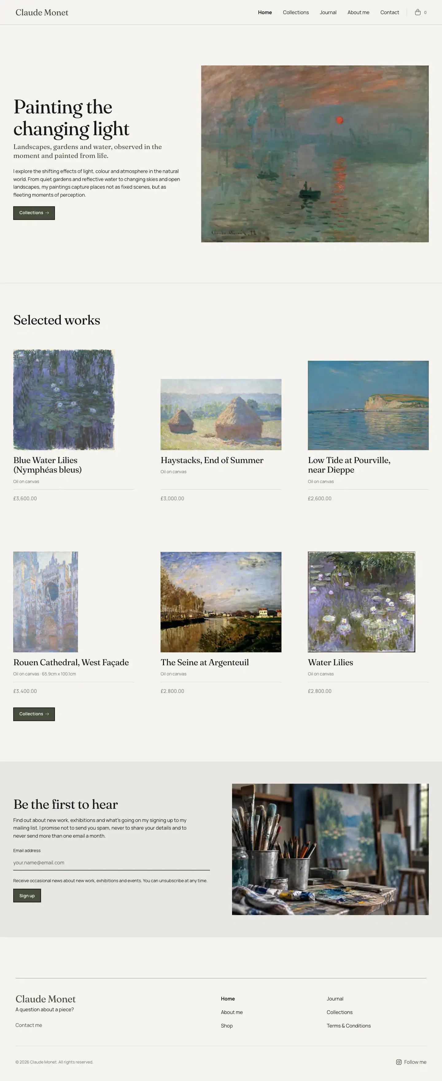 Paris website design preview