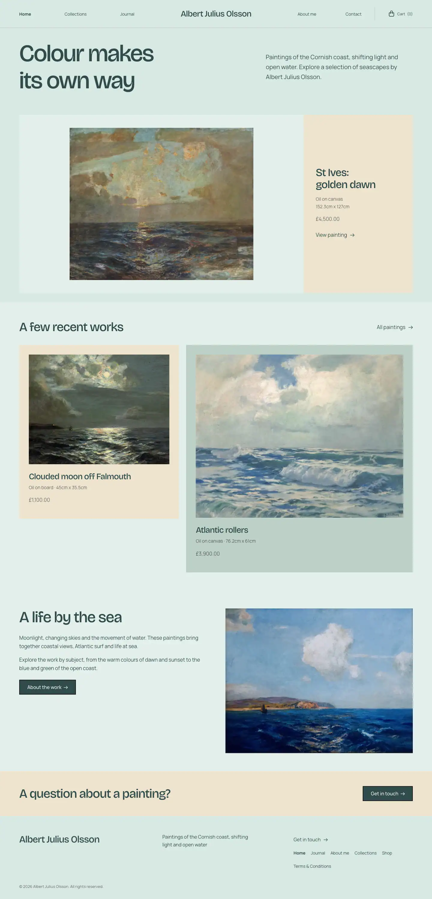 St. Ives website design preview