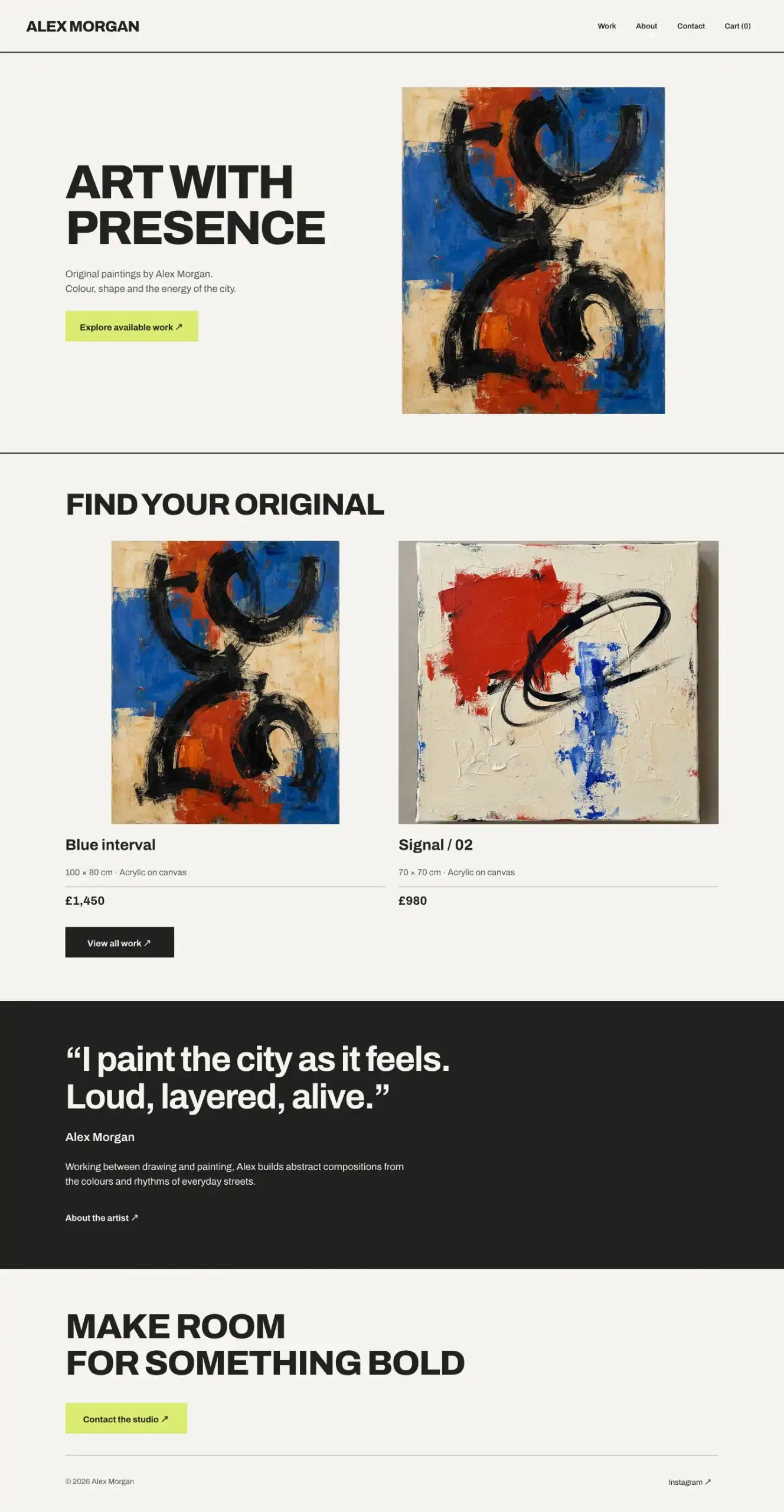 New York website design preview